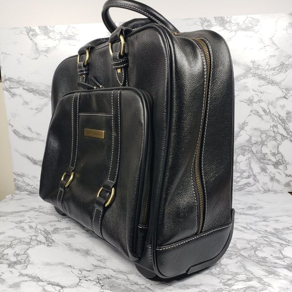 Clark and Mayfield Leather Hawthorn Travel Attache Laptop File - Picture 2 of 13